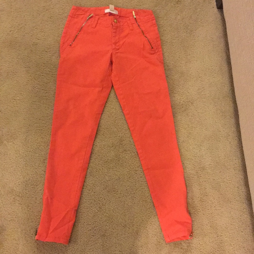 MK orange and gold pants